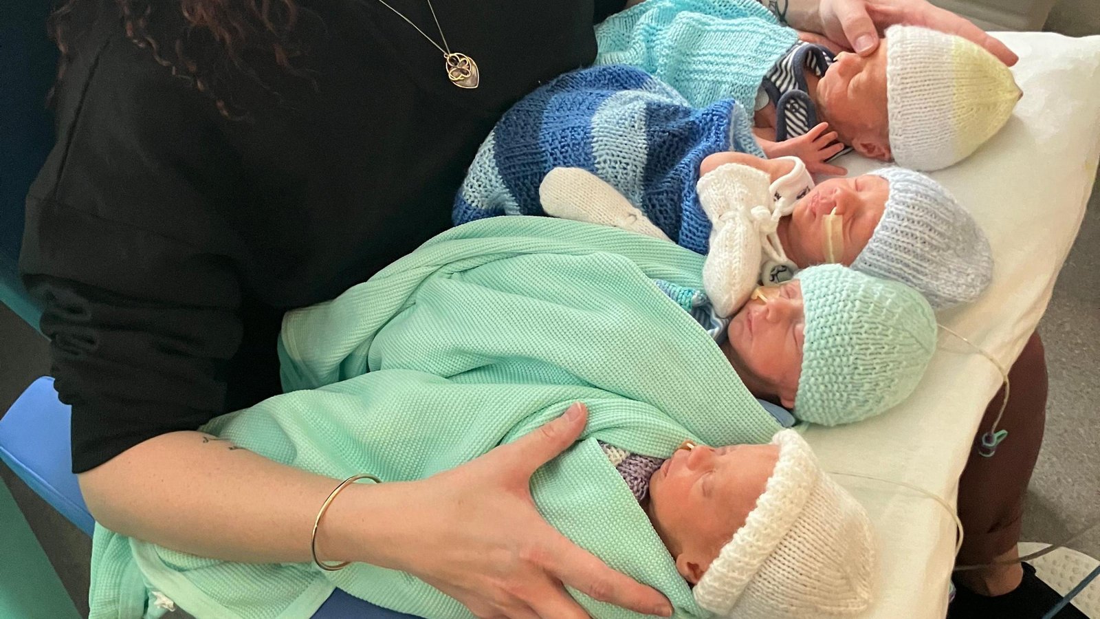 Rare identical quadruplets born in Australia